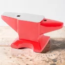 Üllő, Strend Pro Cork CA609, piros, 20 kg, öntöttvas, lapos ütőfelület, kúpos szarv és keskenyedő szarv, 37 x 14 x 17,5 cm