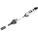 Akkumulátoros forrasztópáka, Strend Pro, fehér/fekete, 36 W, 2000 mAh, USB töltés, 450 °C hőfok, forrasztáshoz és pirográfiához
