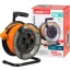 Kábeldob, Strend Pro DG-FB04, 15 m, narancssárga, 4 aljzat, 230 V, 1,5 mm2, maximum 3000 W