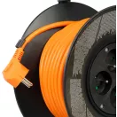 Kábeldob, Strend Pro DG-FB04, 25 m, narancssárga, 4 aljzat, 230 V, 1,5 mm2, maximum 3680 W