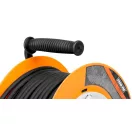 Kábeldob, Strend Pro CR038, 20 m, narancssárga, 4 aljzat, 230 V, IP44, gumi, maximum 3000 W