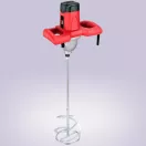 Elektromos habarcskeverő, Burley R6205BP, piros/fekete, 1400 W, menet: M14, maximum 140 mm keverőlapát, 0-800 fordulat/perc, 230 V/50 Hz
