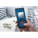Lézeres távolságmérő, Bosch GLM 100-25 C Professional, kék/fekete, 100 m hatótáv, IP54 védettség, memória, elemes (3 x AA)