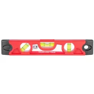   Vízmérték, Kapro 227 Mini Torpedo Star Plus, 230 mm, 3 libella, alumínium, kettős leolvasású libella, 0,5 mm/m pontosság, mágneses, V-vájattal