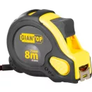 Mérőszalag, Giantop CR-G16 CE, fekete/sárga, 8 m/25 mm, acél szalag, műanyag tok