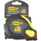 Mérőszalag, Giantop CR-G16 CE, fekete/sárga, 8 m/25 mm, acél szalag, műanyag tok