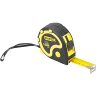   Mérőszalag, Giantop CR-G16 CE, fekete/sárga, 10 m/25 mm, acél szalag, műanyag tok
