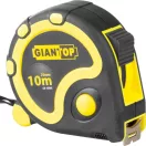 Mérőszalag, Giantop CR-G16 CE, fekete/sárga, 10 m/25 mm, acél szalag, műanyag tok