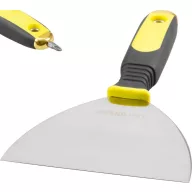   Spatula, Strend Pro S6170, sárga/fekete nyél, 15 cm, rozsdamentes acél lap, műanyag markolat, gipszkartonhoz