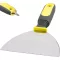 Spatula, Strend Pro S6170, sárga/fekete nyél, 15 cm, rozsdamentes acél lap, műanyag markolat, gipszkartonhoz