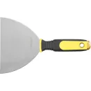 Spatula, Strend Pro S6170, sárga/fekete nyél, 15 cm, rozsdamentes acél lap, műanyag markolat, gipszkartonhoz