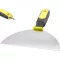 Spatula, Strend Pro S6170, sárga/fekete nyél, 20 cm, rozsdamentes acél lap, műanyag markolat, gipszkartonhoz