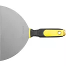 Spatula, Strend Pro S6170, sárga/fekete nyél, 20 cm, rozsdamentes acél lap, műanyag markolat, gipszkartonhoz