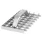 Kaparó, Strend Pro PT-253, szürke, 29 × 15 × 2,2 cm, rácsos, acél, mész-cement vakolat eltávolításához, pórusbetonhoz, polisztirolhoz