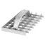 Kaparó, Strend Pro PT-253, szürke, 29 × 15 × 2,2 cm, rácsos, acél, mész-cement vakolat eltávolításához, pórusbetonhoz, polisztirolhoz