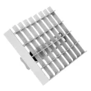Kaparó, Strend Pro PT-253, szürke, 29 × 15 × 2,2 cm, rácsos, acél, mész-cement vakolat eltávolításához, pórusbetonhoz, polisztirolhoz
