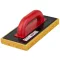 Szivacsos simító, Strend Pro Premium REDhand, fekete/piros, 28 × 14 × 3,0 cm, sárga extra finom szivacs, ABS műanyag, vakolat és fugázási munkákhoz