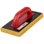 Szivacsos simító, Strend Pro Premium REDhand, fekete/piros, 28 × 14 × 3,0 cm, sárga extra finom szivacs, ABS műanyag, vakolat és fugázási munkákhoz