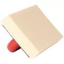 Szivacsos simító, Strend Pro Premium REDhand, fekete/piros, 28 × 14 × 3,0 cm, bézs extra tengeri szivacs, ABS műanyag, vakolat és fugázási munkákhoz (2161175)