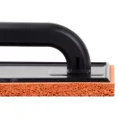 Szivacsos simító, Strend Pro BlackEdt, fekete, 25 x 13 x 1,8 cm, narancssárga finom szivacs, ABS műanyag, vakolat és fugázási munkákhoz