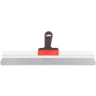   Fali spatula, Strend Pro Premium, fekete/piros fogantyú, 60 cm, rozsdamentes acél lap, gumi markolat, lekerekített élek