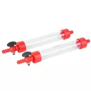 Tömlős vízmérték, Strend Pro JYC-75, átlátszó, 10 m, PVC tömlő, műanyag mérőhenger