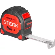   Mérőszalag, Strend Pro Premium Sterk RZ8027, fekete/piros, 8 m/27 mm, műanyag tok