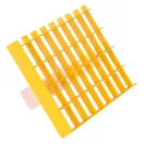 Kaparó, Strend Pro PT-254, sárga, 29 x 15 x 2,2 cm, rácsos, acél, mész-cement vakolat eltávolításához, pórusbetonhoz, polisztirolhoz