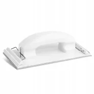   Csiszolótalp, Kubala 0306, fehér, 10,5 x 21 x 6 cm, ABS műanyag, sima munkafelületű, szorítós rögzítés, vakolatokhoz és gletteléshez