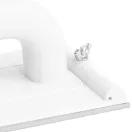 Csiszolótalp, Kubala 0326, fehér, 10,5 × 21,5 × 7 cm, ABS műanyag, sima munkafelületű, csavaros rögzítés, vakolatokhoz és gletteléshez