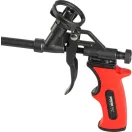 Purhab kinyomópisztoly, Strend Pro JWF-F104B, piros/fekete, 190 mm, alumínium test, teflon bevonat, rozsdamentes acél fúvóka, kézi