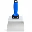 Spatula, Kubala 0546 G-15, kék/fekete nyél, 15 cm, rozsdamentes acél lap, 2K műanyag markolat, glettelő, gipszkartonhoz is