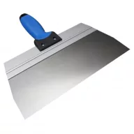  Spatula, Kubala 0547 G-15, kék/fekete nyél, 25 cm, rozsdamentes acél lap, 2K műanyag markolat, glettelő, gipszkartonhoz is