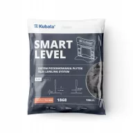   Burkolatszintező klipsz, Kubala Smart Level 1868, szürke, 1,5 mm, szintező távtartó, 3-16 mm burkolatvastagsághoz, 100 db/csomag