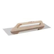   Glettvas, Kubala 5407 Wood Line, fa nyél, 38 x 13 cm, egyenes, rozsdamentes acél lap, lézeres jelölés