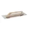 Glettvas, Kubala 5407 Wood Line, fa nyél, 38 x 13 cm, egyenes, rozsdamentes acél lap, lézeres jelölés