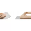 Glettvas, Kubala 5413 Wood Line, fa nyél, 68 x 13 cm, egyenes, rozsdamentes acél lap, lézeres jelölés
