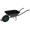 Talicska, Strend Pro Garden Cargo60 Eko Light, fekete, 60 l, defektmentes tömör Bantam kerék, lakkozott acél puttony, 100 kg teherbírás, PVC markolat