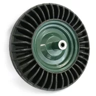   Talicskakerék, Strend Pro Garden Bantam, fekete, 39 cm átmérő, 8 cm szélesség, tengelyfurat: 16 mm