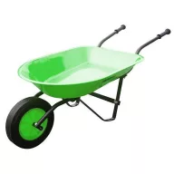   Gyerek talicska, Strend Pro Carriola, zöld, 20 l, 88 x 41 x 37 cm, gumírozott kerék, acél puttony, PVC markolat