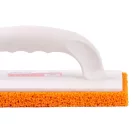 Szivacsos simító, Strend Pro Premium CO11 WhiteHand, fehér, 27 × 13 x 1,8 cm, narancssárga sűrű pórusú szivacs, műanyag, vakolat és fugázási munkákhoz