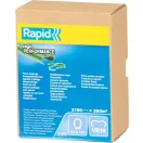 Tűzőgép kapocs, Rapid VR16, zöld, VR16 típus, 5-11 mm, PVC bevonatos acél, FP216 és FP20 kompatibilis, 3190 db