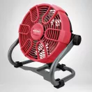 Hordozható ventilátor, Worcraft CJF-S20Li ShareSYS, piros/szürke, akkumulátoros, 26 W, átmérő: 23 cm, 2 sebességfokozat, 20 V Li-Ion, akkumulátor és töltő nélkül