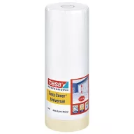   Festőszalag és takarófólia, Tesa Pro Easy Cover Universal, átlátszó, 140 cm x 33 m, ragasztószalaggal, HDPE fólia, padlóra, bútorokra, falakra