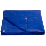   Takaróponyva, Strend Pro Garden Standard, 5 x 6 m, 80 g/m2, kék, víz-, penész-, szakadásálló, UV-álló, erősített szegély, korróziógátló fülek