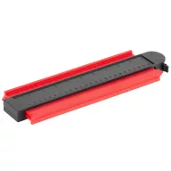   Alakrajzoló sablon, Strend Pro DG680, 25 x 10,1 cm, mintazárral, mágneses talppal, körvonalrögzítéssel