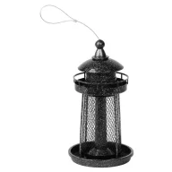   Madáretető, Strend Pro Garden, fekete, 32 x 17 cm, 950 ml, műanyag, fém rács
