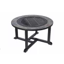 Strend Pro Grill fém tűzrakóhely 4 székkel - 105x75cm