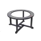 Strend Pro Grill fém tűzrakóhely 4 székkel - 105x75cm