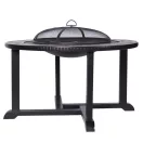 Strend Pro Grill fém tűzrakóhely 4 székkel - 105x75cm